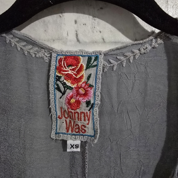 Johnny Was Embroidered‎ Blouse Grey Size XS - Picture 7 of 8